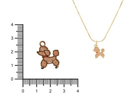 Dije Esmaltado Puddle Dorado x 5 unidades